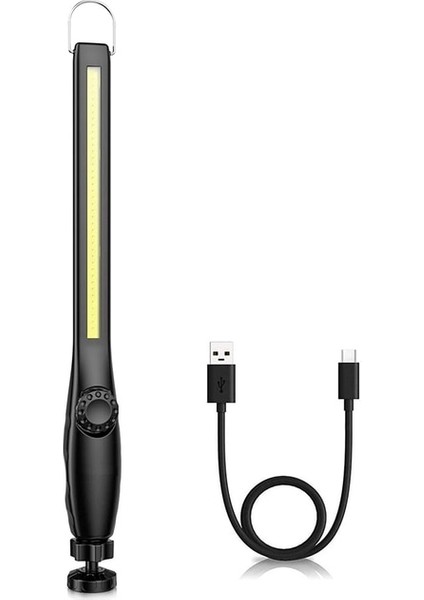 Simple Life Yeni Cob LED El Feneri Manyetik Çalışma Işığı USB Şarj Edilebilir Taşınabilir Fener Muayene Işığı Kamp Araba Tamir Lambası (Yurt Dışından)