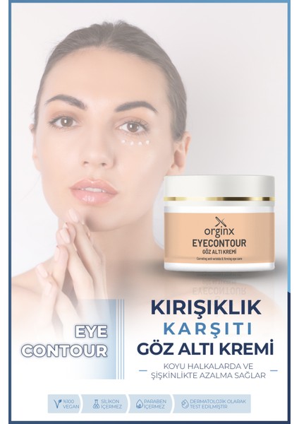 Göz Altı Morluk & Göz Altı Koyu Halka Karşıtı Yoğun Nemlendirici ile Göz Altı Bakım Kremi 50 ml