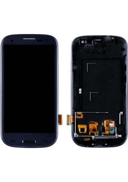 Samsung Galaxy S3 I9300 Ekran Dokunmatik Çıtalı Servis Orj - Mavi