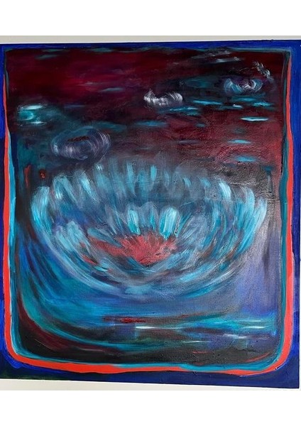 Lotus Kanvas Üzerine Yağlı Boya 90X80