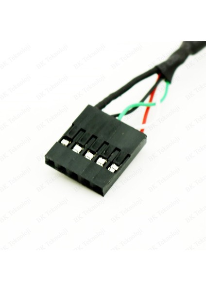 BK Teknoloji Micro USB Dişi To Dupont 5 Pin Dişi Anakart Adaptör Kablosu 50CM