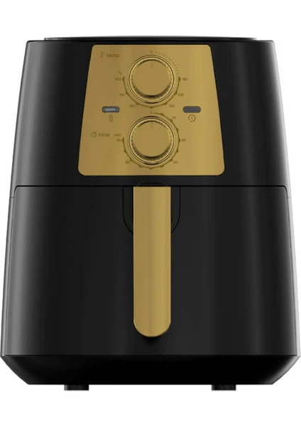 LX-FC5937 Airfryer 5,5 Lt Xl Fritöz Fast Fryer - Black Gold