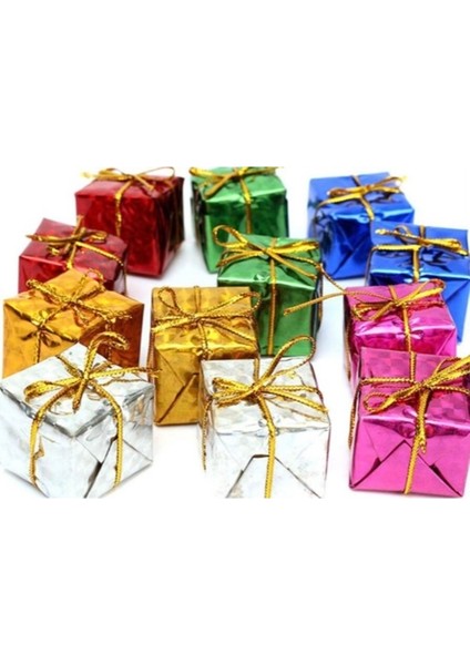 Yılbaşı Süsü Paket 12'li 4 cm Renkli