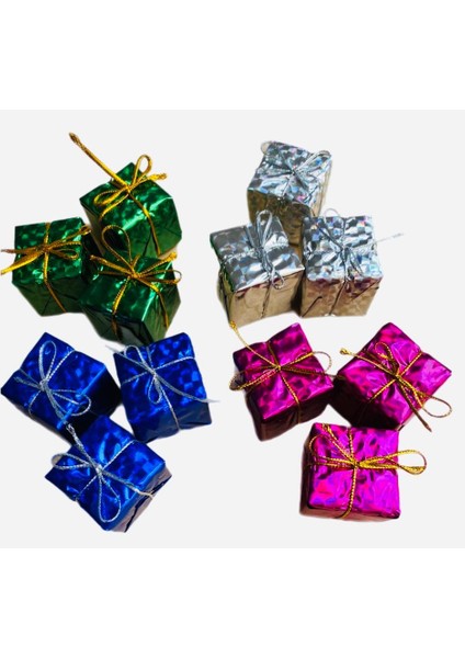 Yılbaşı Süsü Paket 12'li 4 cm Renkli fiyatları