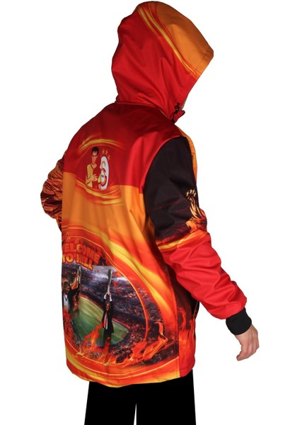SS7933 Sarı Kırmızı Aslan Snowboard Montu fırsatları
