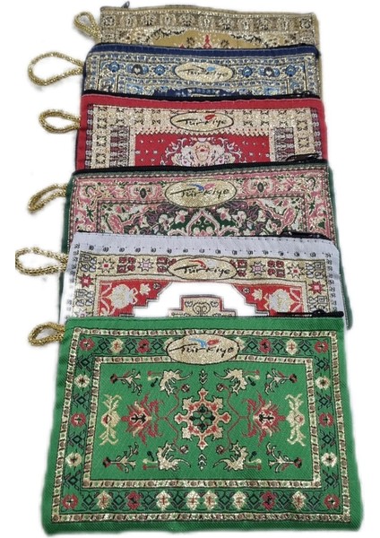 Erdoğan Hobi Bez Cüzdan 6 Adet Kilim Desenli Bez Cüzdan Hediyelik 10X15CM Desenli Bez Cüzdan Hediyelik Cüzdan