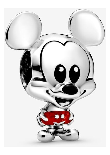 925 Ayar Gümüş Disney, Kırmızı Pantolonlu Mickey Mouse Charm