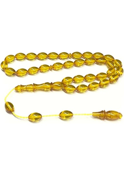 Sistemli Beyzi Model 7-11MM Ateş Sıkma Kehribar Tesbih