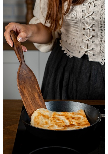 Ceviz Ağacı 3 Parça Spatula Seti 30 Cm.