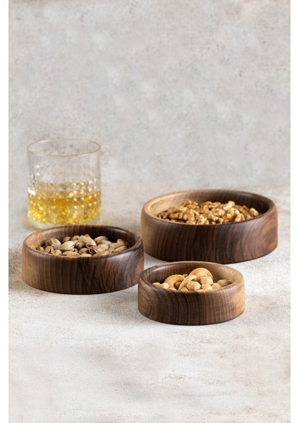 Ceviz Ağacı 3 Parça Çerezlik Seti