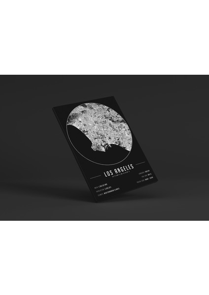 Los Angeles 50 x 70 cm Şehir Haritası Kanvas Tablo fırsatları