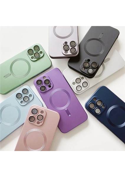 Apple iPhone 11 Uyumlu Kılıf Kamera Lens Koruyucu Kaplamalı Manyetik Soft Kaymaz Pastel Silikon indirimleri