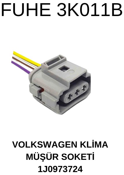 Volkswagen Klima Müşür Soketi 1J0973724