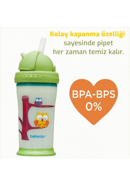 Karanlikta Parlayan Pipetli Alıştırma Bardağı 240 ml fırsatları