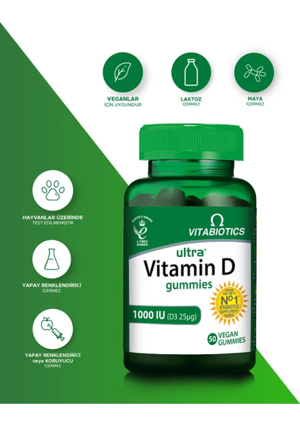 Vitabiotics Ultra Vitamin D Gummies 50 Li 5021265251643