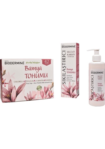 Bamya Tohumu Form Çay ve Bamya Tohumu Sıkılaştırıcı Jel