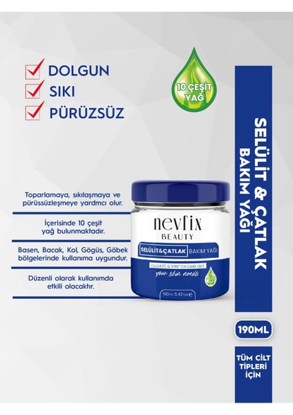 Beauty Selülit ve Çatlak Jeli 190ML 9 Yağ Içeren Jel