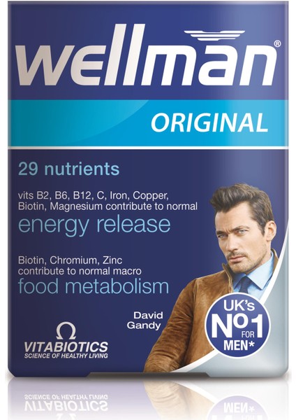 Vitabiotics Wellman Original Erkekler İçin Takviye Edici Gıda 30 Tablet