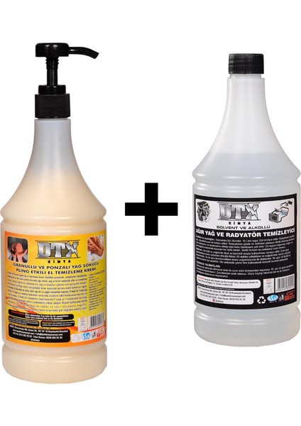 Kumlu El Temizleme Kremi ( Sabunu) 1 kg & Alkollü Intercooler Temizleme Sıvısı 500 ml