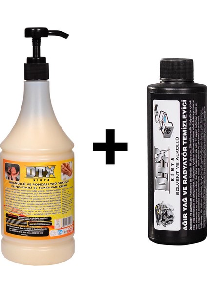 Kumlu El Temizleme Kremi ( Sabunu) 1 kg & Alkollü Intercooler Temizleme Sıvısı 250 ml
