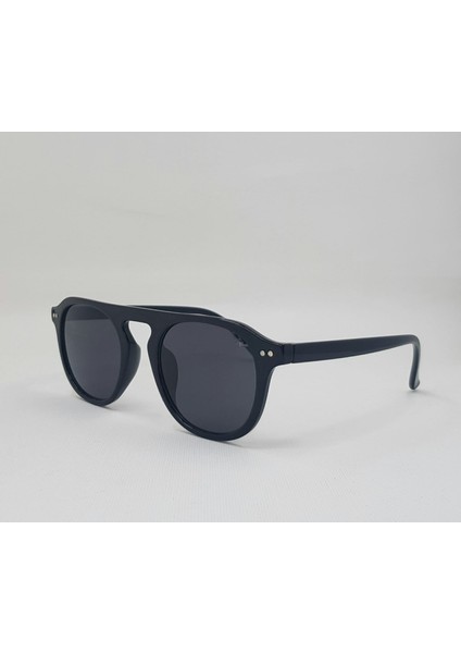Yuvarlak Siyah Çerçeve Füme Cam Unisex Güneş Gözlüğü 2021 06 46-20-140 fiyatları