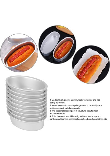 10 Adet Mini Oval Yumurta Şekli Alüminyum Alaşımlı Metal Peynir Tava Kek Kalıbı Ekmek Kalıbı Tart Tutucu Puding Jöle Teneke (Yurt Dışından) fırsatları