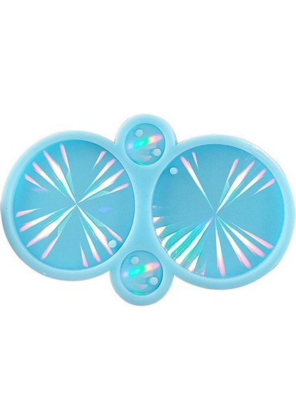 Holografik Işık ve Gölge Epoksi Reçine Silikon Kalıp Dıy Holografik Küpe Kolye Epoksi Reçine Silikon Kalıp, B (Yurt Dışından)