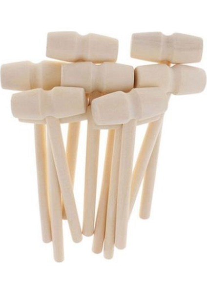 30 Adet Mini Ahşap Çekiç Istakoz Yengeç ve Diğer Kabuklu Deniz Ürünleri, Katı Ahşap Mini Çekiç Vurma Gezegen Kek Ahşap Çekiç (Yurt Dışından)