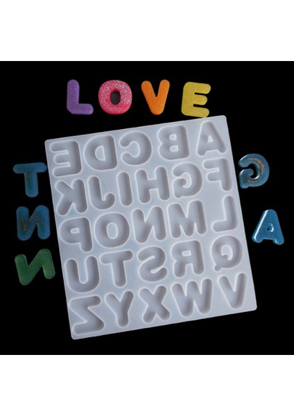 Silikon Kek Kalıbı 26 Ingilizce Alfabe Harfleri Buz Kare Şeker Makinesi Tepsi Tava El Yapımı Diy Dekorasyon Araçları Kalıp (Yurt Dışından) modelleri