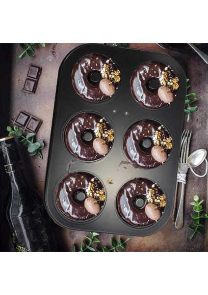 Çörek Tavası, Yapışmaz 6 Gözlü Çörek Pişirme Tavaları, Çörek Kalıbı - Simit Çörek Bisküvi Kek Pişirme Tepsisi Yapıcı Tava (Yurt Dışından) fırsatları