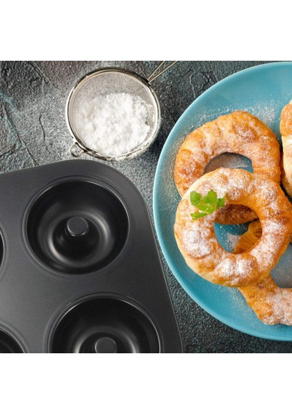 Çörek Tavası, Yapışmaz 6 Gözlü Çörek Pişirme Tavaları, Çörek Kalıbı - Simit Çörek Bisküvi Kek Pişirme Tepsisi Yapıcı Tava (Yurt Dışından) indirimleri
