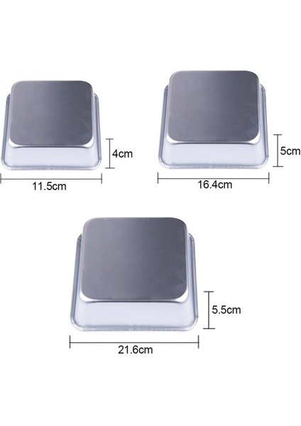 Inç Alüminyum Alaşımlı Mus Kare Kek Kalıbı Kek Kalıbı Bakeware Dekorasyon Pişirme Araçları (Yurt Dışından)