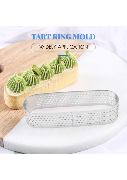 Adet Oval Tartlet Kalıpları Fransız Tatlı Mousse Meyveli Turta Tart Halkası Kiş Kek Kalıbı, Paslanmaz Çelik Tart Mousse Ring (Yurt Dışından) modelleri