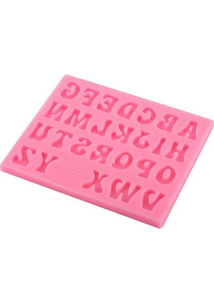 Harfler Şekil Silikon Kek Ev Fırını Için Fondan Çikolata Kalıpları Dekorasyon Aracı (Pembe) (Yurt Dışından) indirimleri