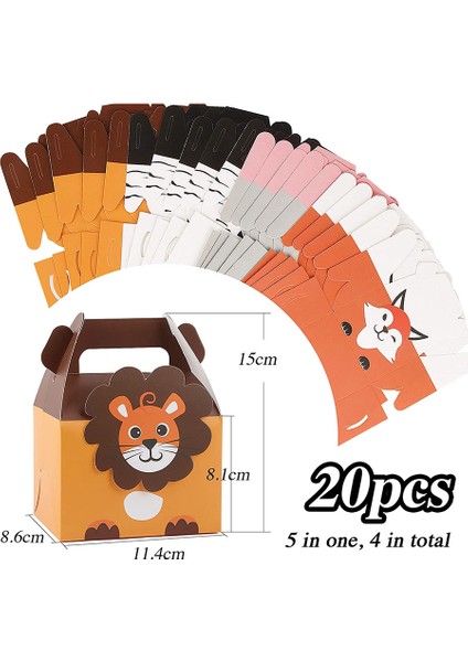 20 Adet Hayvan Parti Çantaları - Çok Renkli (Yurt Dışından) fiyatları