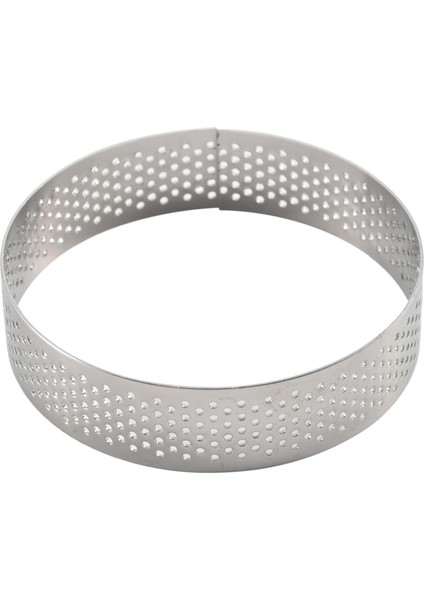 Adet Dairesel Gözenekli Tart Halkası Alt Kule Pasta Kek Kalıbı Pişirme Araçları Isıya Dayanıklı Delikli Kek Mus Halkası, 8 cm (Yurt Dışından)