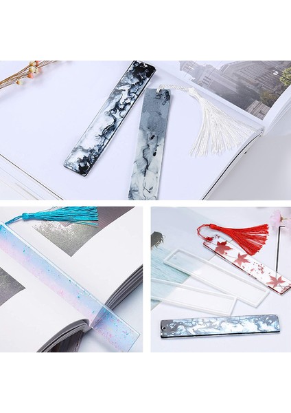 6 Adet/takım 5.7 Inç Dikdörtgen Silikon Imi Kalıp Dıy Imi Kalıp Yapımı Epoksi Reçine Takı Zanaat Şeffaf Kalıp (Yurt Dışından) fırsatları