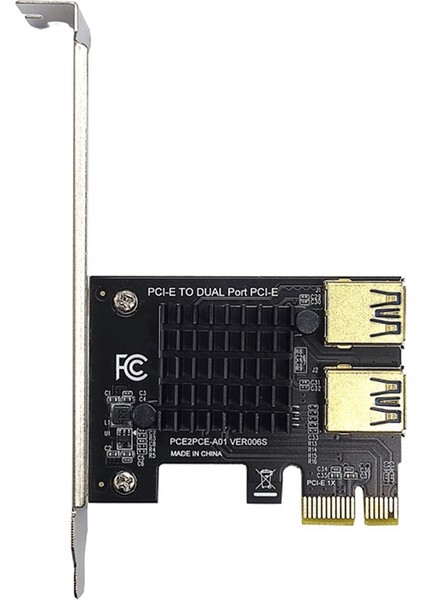 Pcı-E Yükseltici Kart Pcıe 1 Ila 2 USB 3.0 Çoğaltıcı Video Kartı Yükseltici Için Hub Yükseltici Bitcoin Madenciliği Için Pcı Express X1 (Yurt Dışından)
