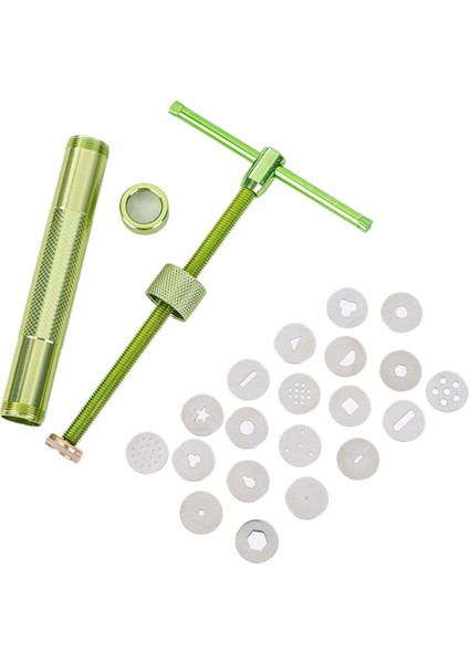 Mükemmel Kek Heykel Aracı 20 Ipuçları ile Kil Zanaat Şeker Ezmesi Ekstruder Fondan Kek Heykel Polimer Aracı (Yurt Dışından)