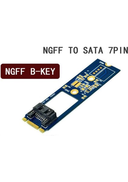 M2 Sata Adaptörü Dönüştürme Kartı Bm Anahtar M.2 Ngff Sata SSD 7pin Adaptör Kartı Kartı Desteği 2242 2260 2280 Ana Kart (Yurt Dışından)