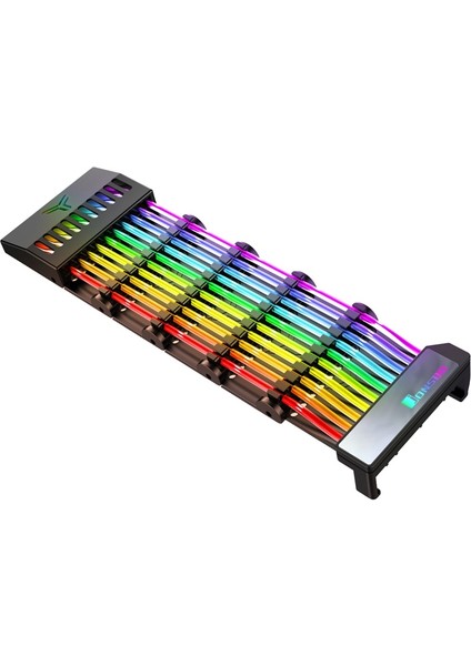 Jonsbo Psu Uzatma Kablosu Rgb Kanal Kapağı Gökkuşağı Köprüsü 24PIN Atx Kablosu Mod Senfoni Hattı, 5 V Gökkuşağı Rgb M/b Sync (Yurt Dışından)