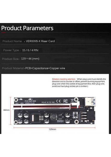 12 Adet VER009S Artı Yükseltici Kart Sata 1x Ila 16X 6pin USB 3.0 Kablosu Pcıe Pcı-E Pcı Express Adaptörü Genişletici Madencilik Madenci (Yurt Dışından) modelleri