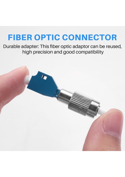 1 Adet Görsel Hata Bulucu Adaptörü, Hibrit Fiber Optik Konnektör Adaptörü, Tek Modlu 9/125UM Fc Erkek - Lc Dişi Adaptör (Yurt Dışından)