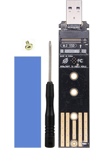 Çift Protokollü SSD Muhafaza USB C M.2 Nvme Pcıe Ngff Usb3.1 Gen2 10GBPS M2 SSD Kasa Adaptörü 2230/2242/2260/2280 SSD (Yurt Dışından)