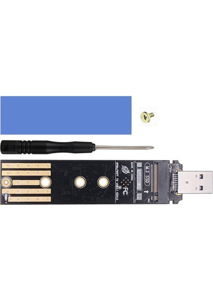 Çift Protokollü SSD Muhafaza USB C M.2 Nvme Pcıe Ngff Usb3.1 Gen2 10GBPS M2 SSD Kasa Adaptörü 2230/2242/2260/2280 SSD (Yurt Dışından)