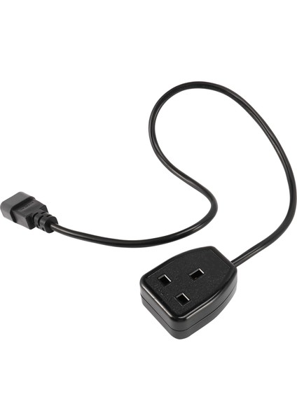 IEC320 C14 Ingiltere BS1363A Çıkış Soketi, Iec C14 Erkek Fiş Ingiltere 3pin Dişi Soket Pdu Ups Için Güç Adaptörü Kablosu (0.6 M) (Yurt Dışından)