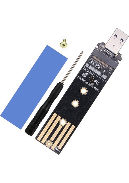 Çift Protokollü SSD Muhafaza USB C M.2 Nvme Pcıe Ngff Usb3.1 Gen2 10GBPS M2 SSD Kasa Adaptörü 2230/2242/2260/2280 SSD (Yurt Dışından)