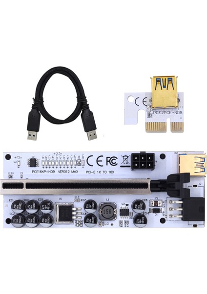 VER012 Max USB 3.0 Pcı-E X1 - X16 Genişletici Yükseltici Ekspres Kablo Yükseltici Video Kartı Için Pcı-E Yükseltici Kart Madencilik Için (Yurt Dışından)