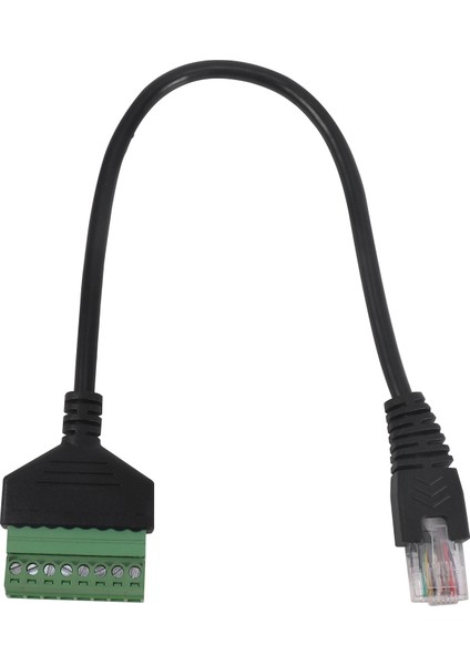 RJ45 Vidalı Terminal Konnektör Kablosu RJ45 Erkek - 8 Pin Uzatma Kablo Kurşun Için Cat5/6/7 Ethernet Genişletici Av Cctv Dvr (Yurt Dışından)