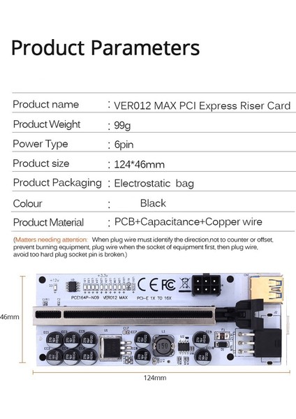 VER012 Yükseltici USB 3.0 Pcı Express VER012MAX Yükseltici Kablo Yükseltici Video Kartı Için X16 Genişletici Pcı-E Yükseltici Kart Madencilik Için (Yurt Dışından)